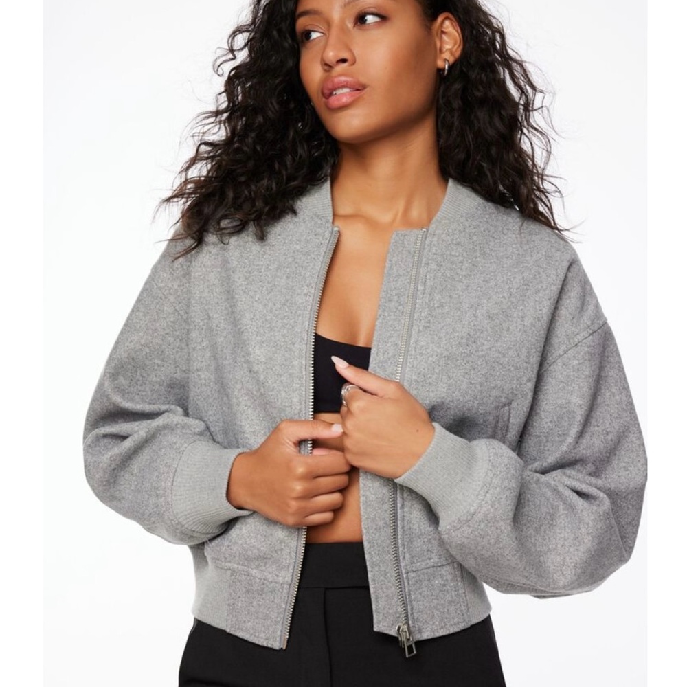 NWOT DYNAMITE Gray Women's Bomber Jacket